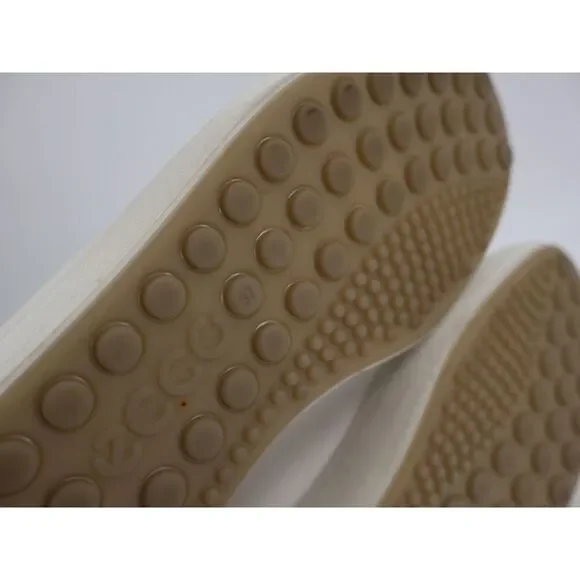 Ecco Women Soft 7 Sneaker Size 37 EU 6 6.5 US White Leather Lace Up Shoes Comfy - Picture 6 of 13